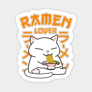 Ramen Lover Chubby Cat Sticker